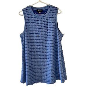 Sleeveless Textured Top from AB Studio - Levely Denim Blue Color XL EUC